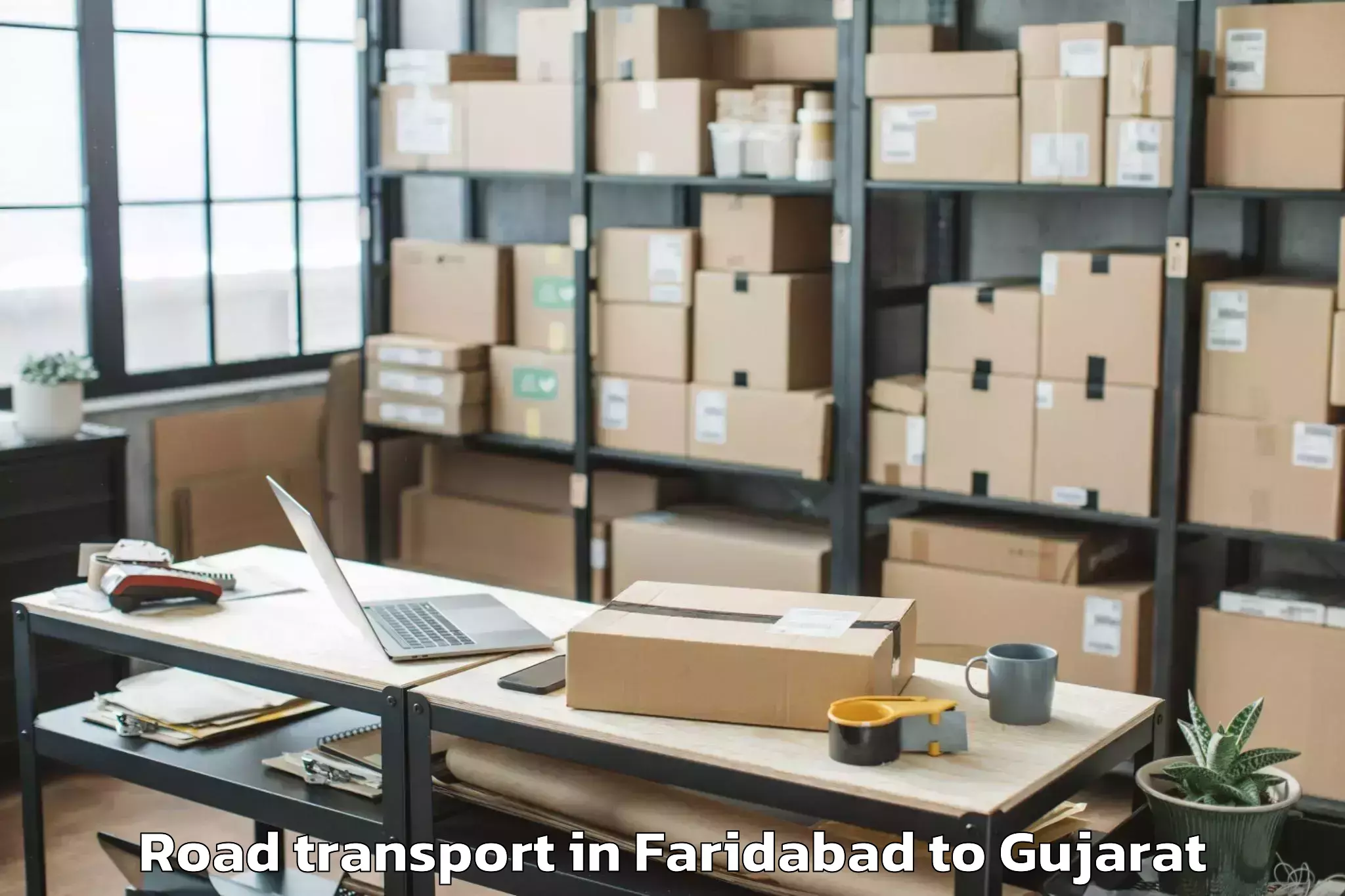 Top Faridabad to Vallabh Vidyanagar Road Transport Available